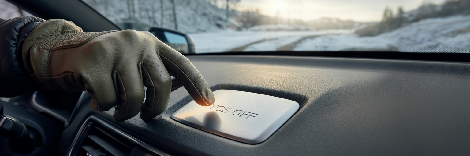Driver pressing traction control off button