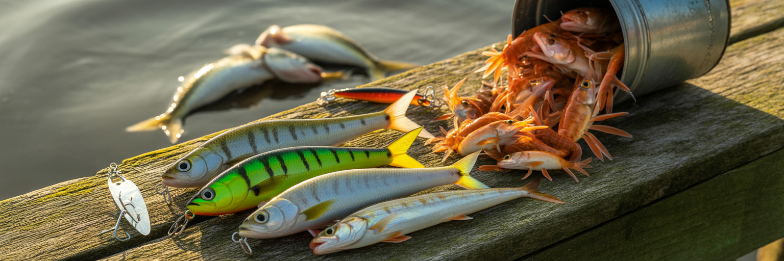 Effective baits and lures for tarpon.