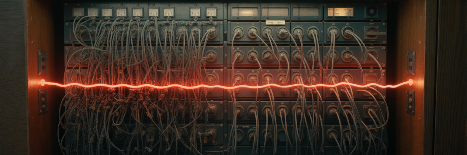 Emergency bypass cable on old switchboard