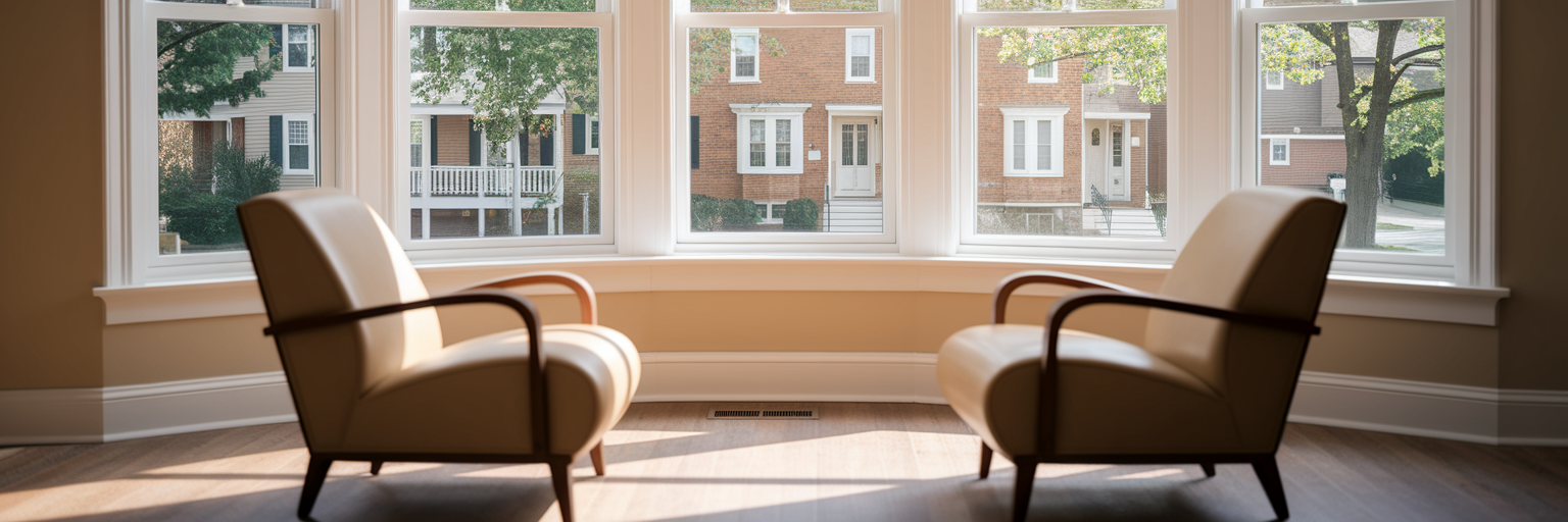 Empty chairs in medical consultation room