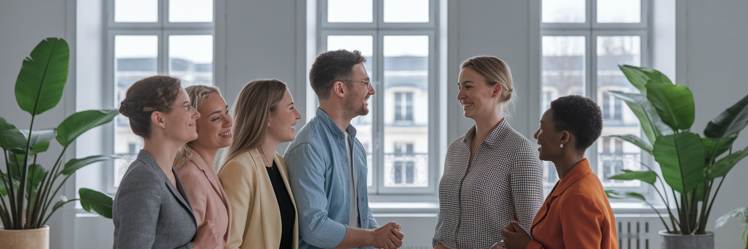 Équipe de PME célébrant une transformation digitale réussie.