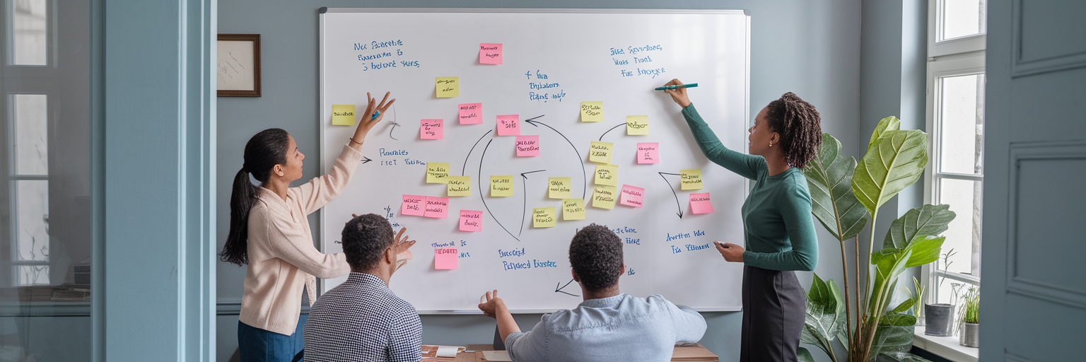 Équipe de PME planifiant l'intégration de l'IA.