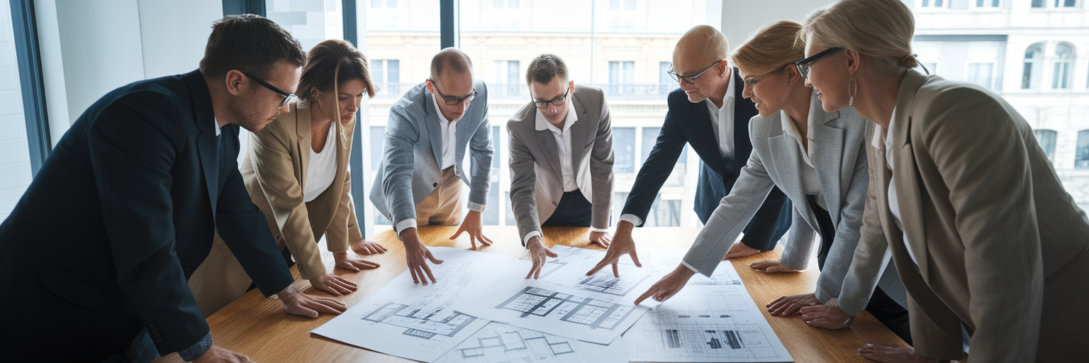 Équipe pluridisciplinaire planifiant un projet IA.