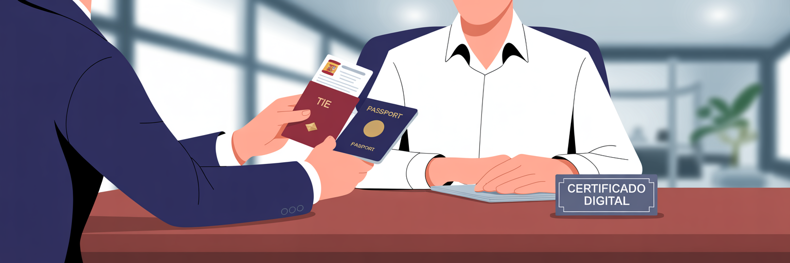 Extranjero obteniendo certificado digital con NIE