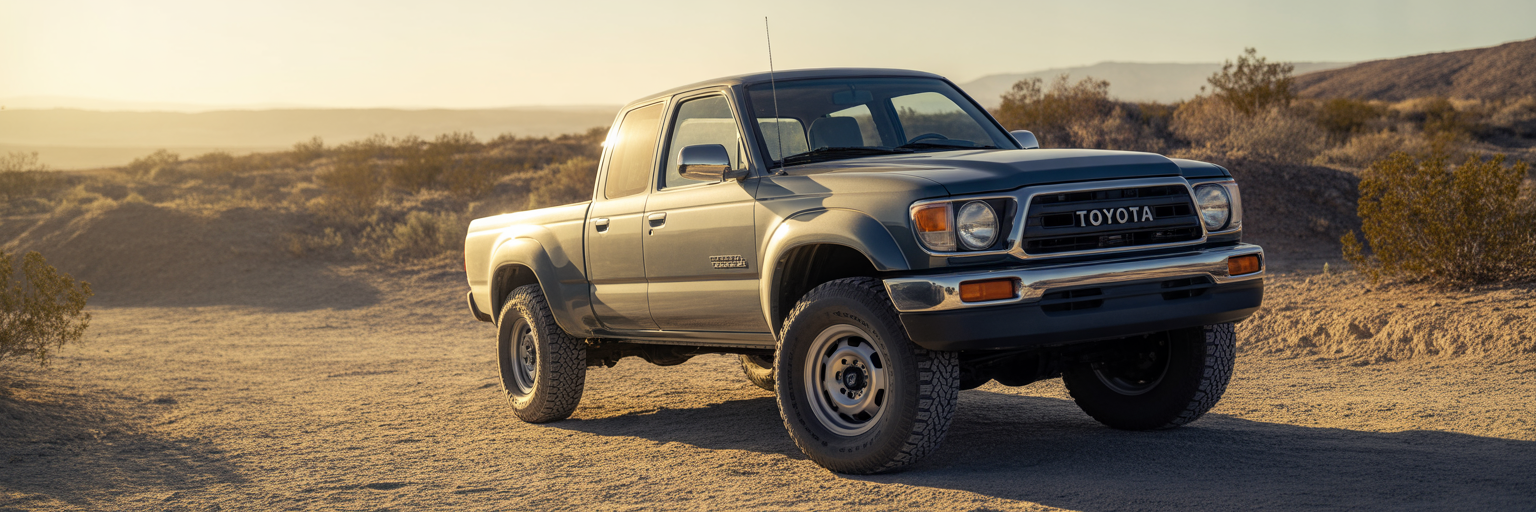 First generation Toyota Tacoma off-roading