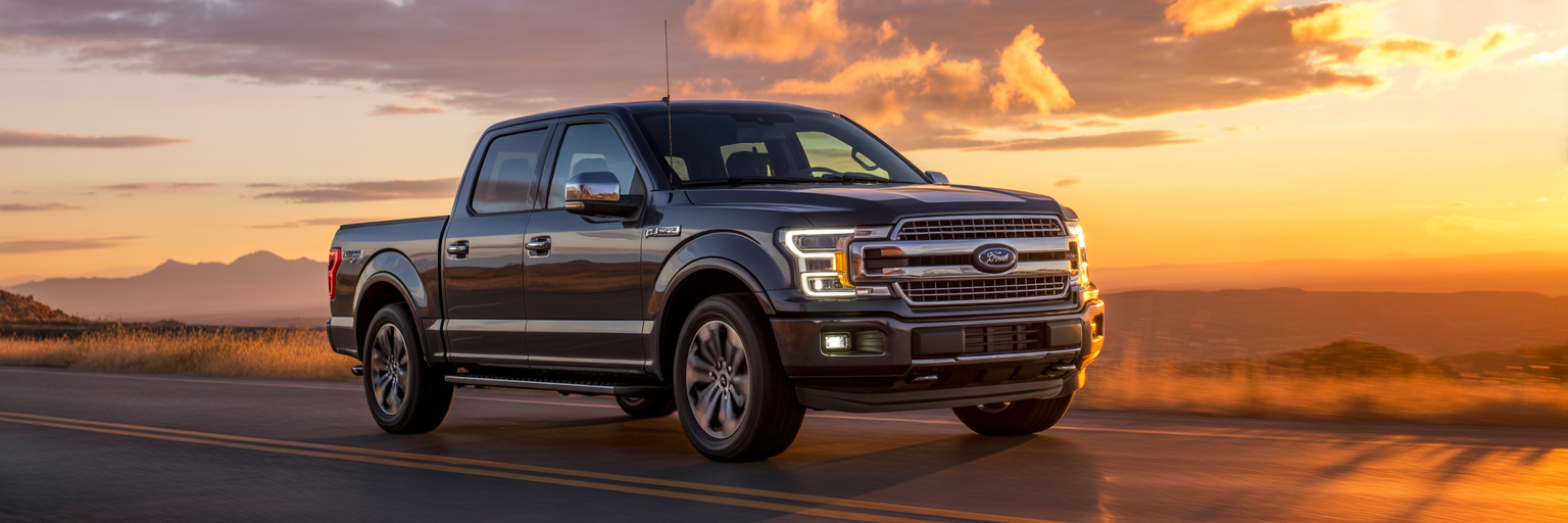 Ford F-150 driving on a highway