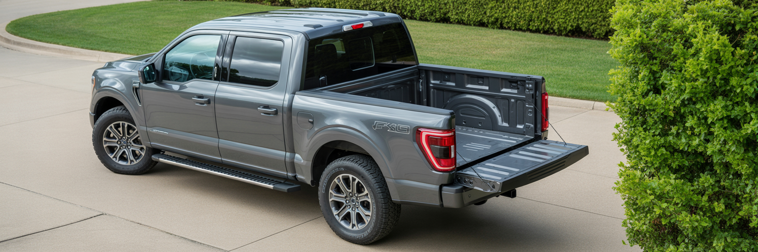 Ford F-150 with power running board extended