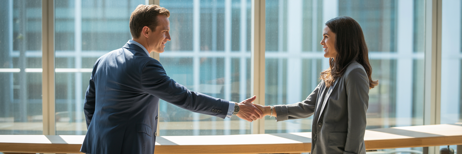 Freight forwarders finalizing a B2B partnership