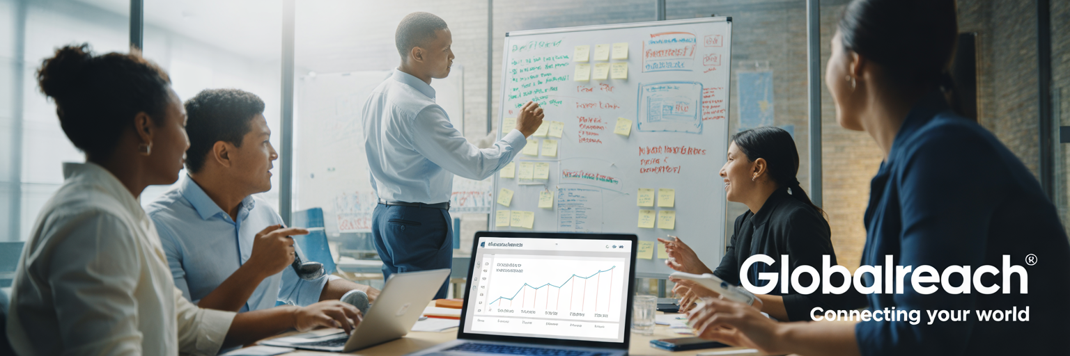 Freight marketing team planning email optimization