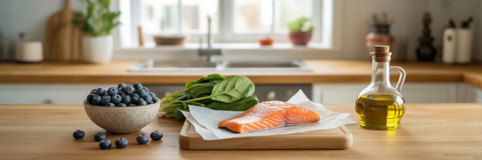 Fresh anti-inflammatory diet food ingredients