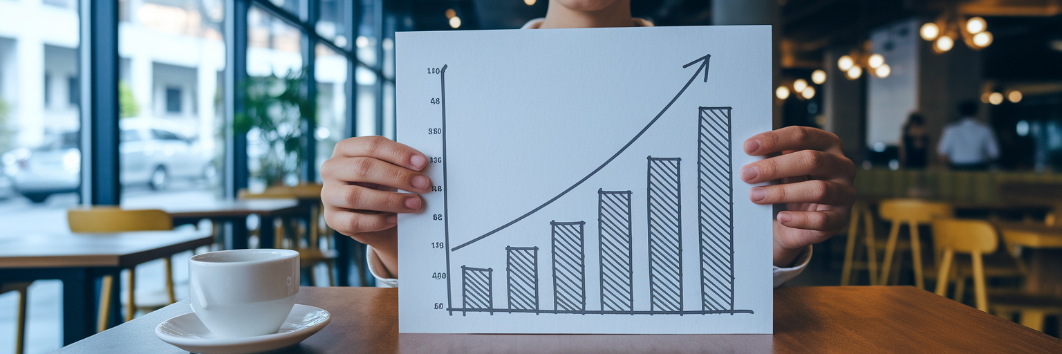 Hand-drawn growth chart blog analytics 🇸🇬 English (Singapore)