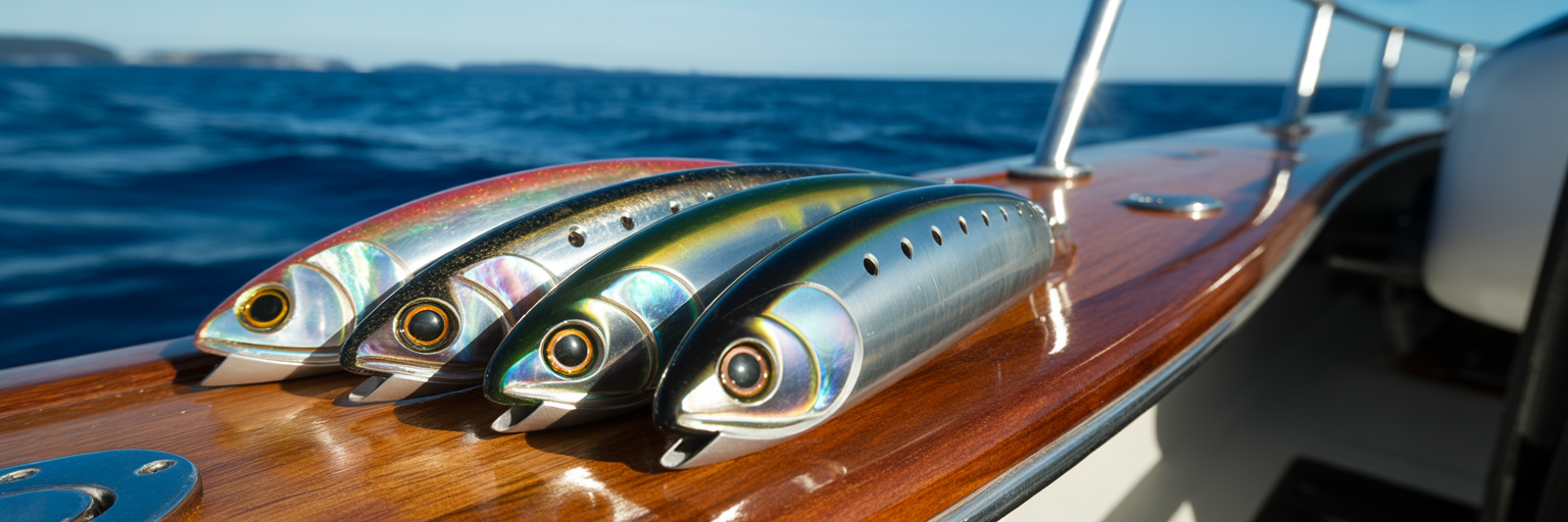 Heavy offshore trolling lures for wahoo