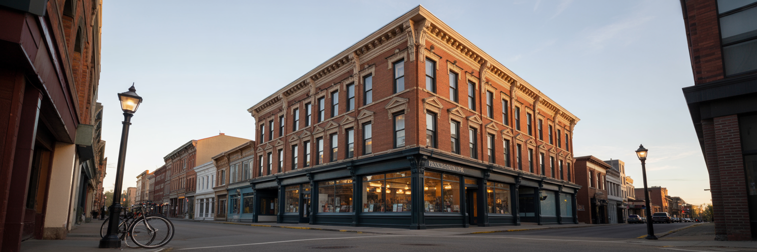 Historic brick building in downtown Missoula