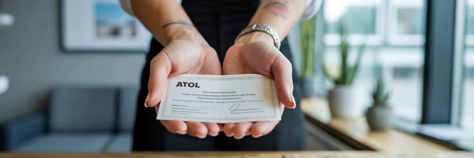 Holding an ATOL certificate for travel protection.