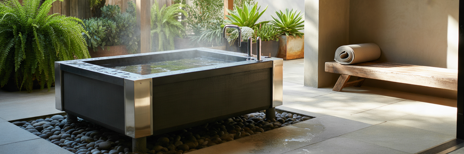 Home cold plunge and PEMF setup