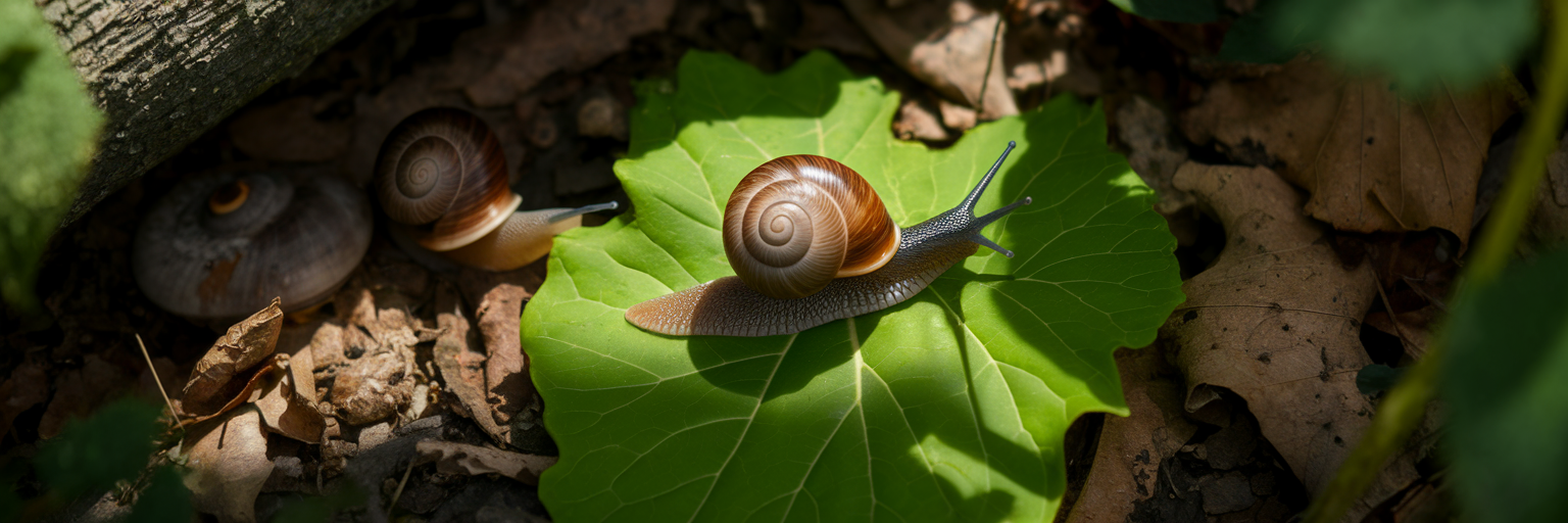 Infected snail exposed in sunlight.