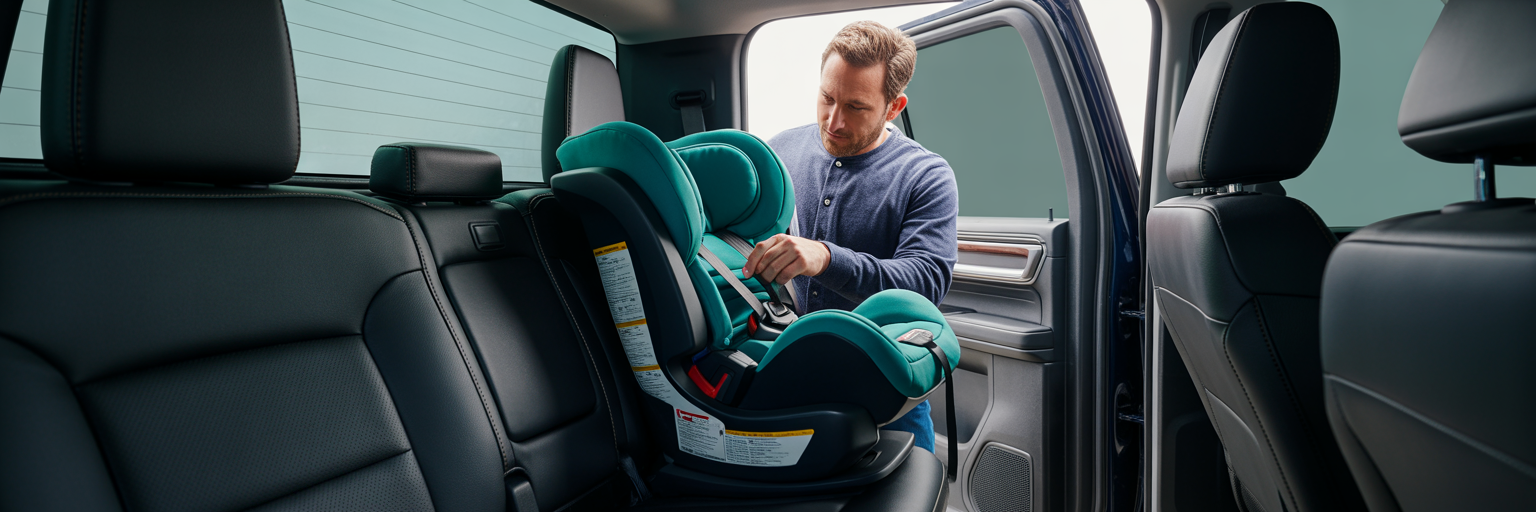 Installing car seat in truck