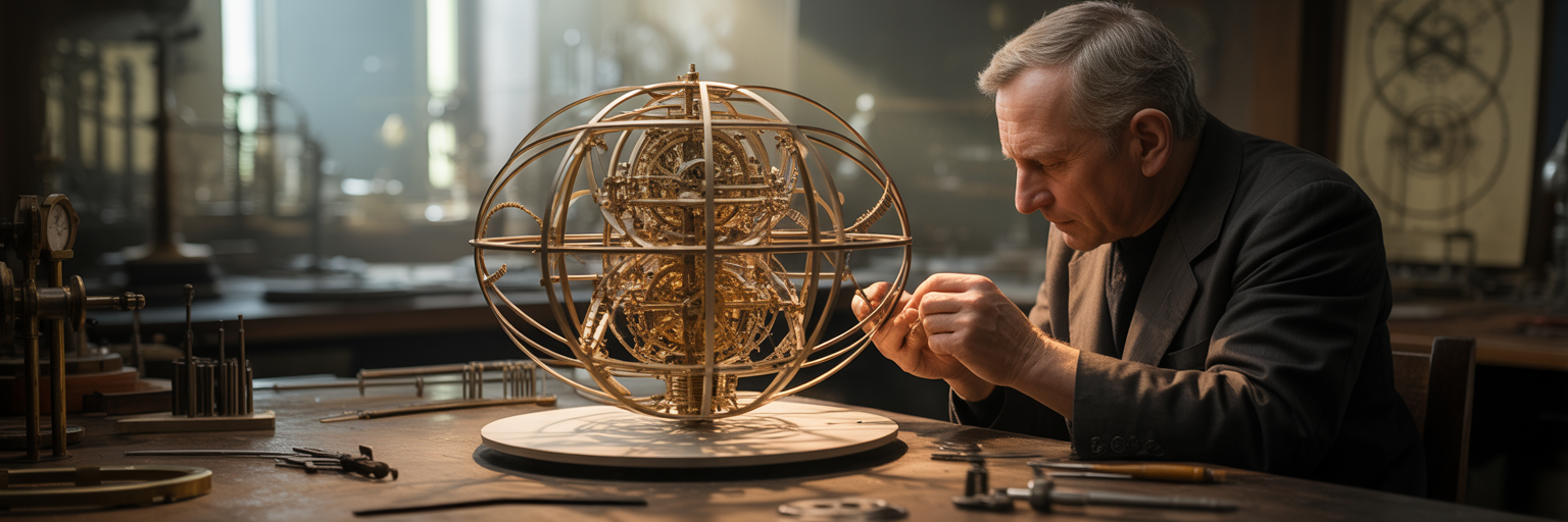 Intricate clockwork mechanism symbolizing cellular energy.