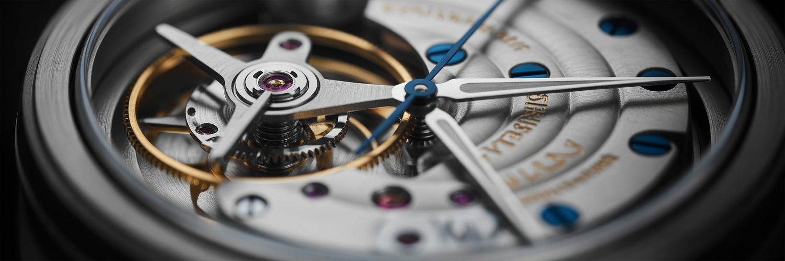 Intricate gears of a mechanical watch.