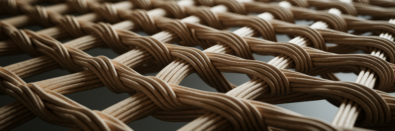Intricate wooden lattice symbolizing data encryption.