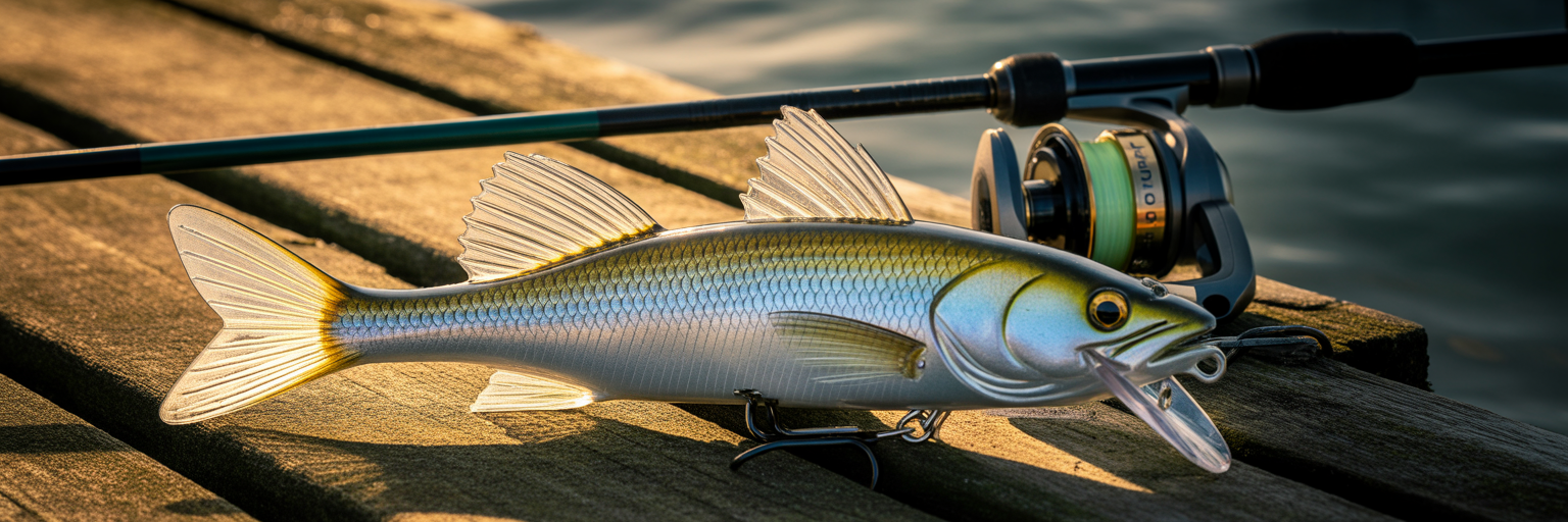 Large swimbait lure for trophy fishing.