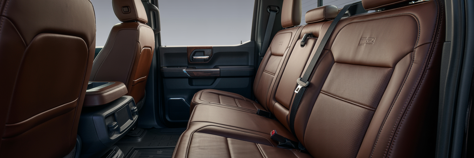 LATCH anchor points on truck seat