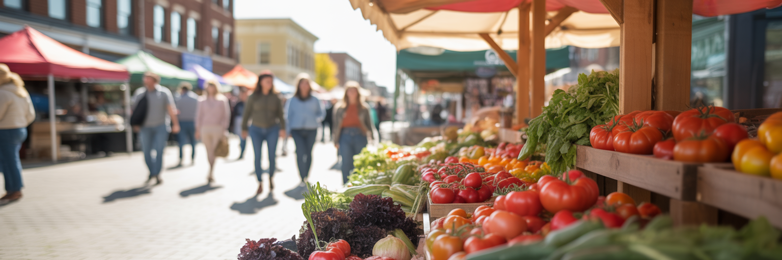 Local produce at Moscow Idaho farmers market
