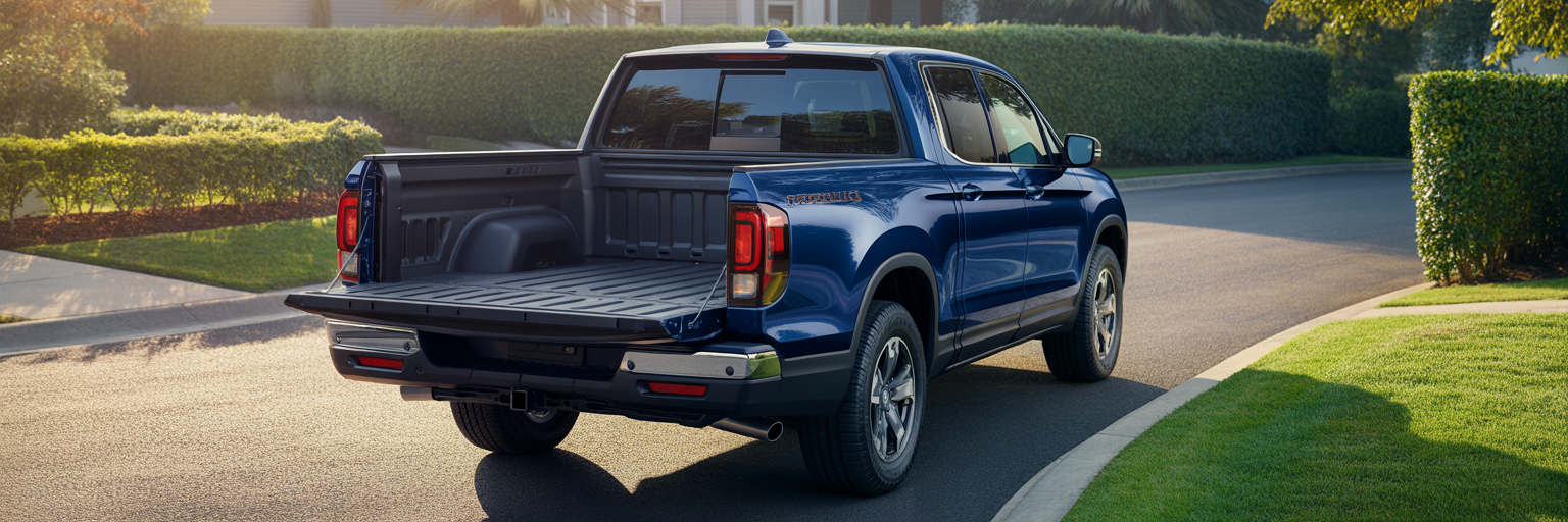Low cargo bed of a Honda Ridgeline