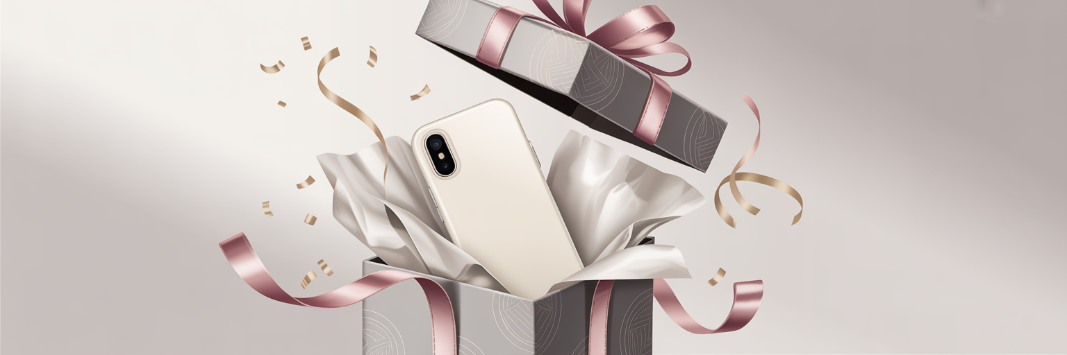 Luxury iPhone case as a stylish gift.