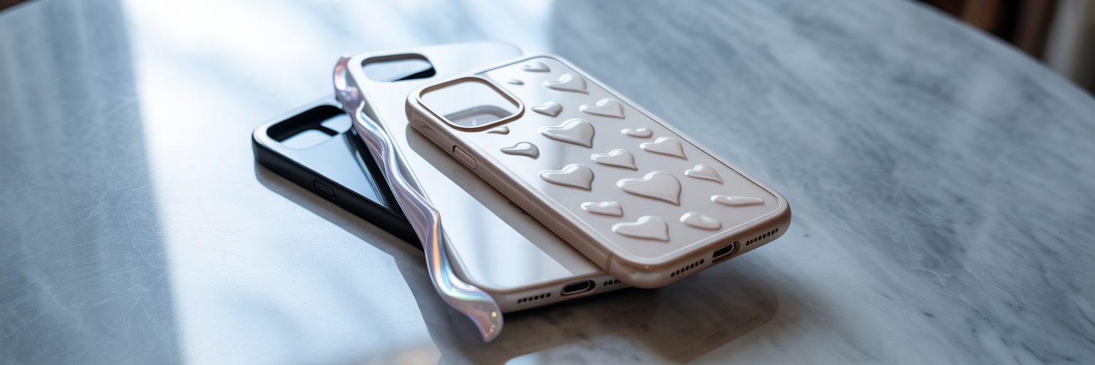 Luxury iPhone cases with tactile details