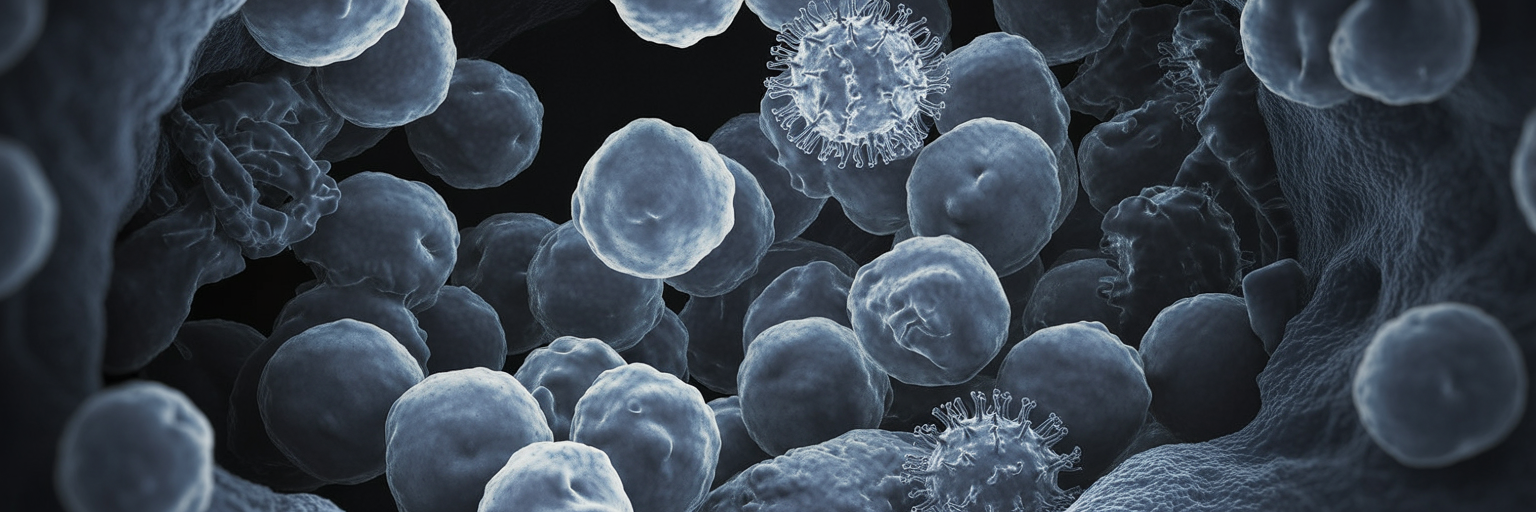 Malformed giant virus particles from virophage infection.
