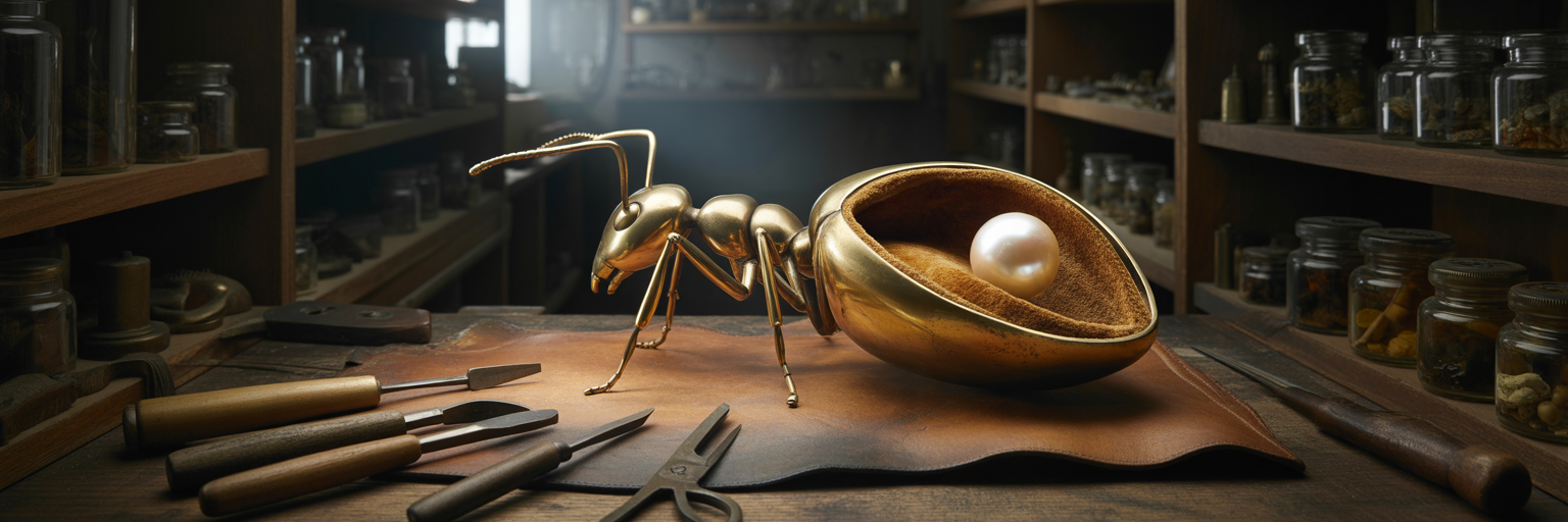 Metaphorical image of ant head repurposed.