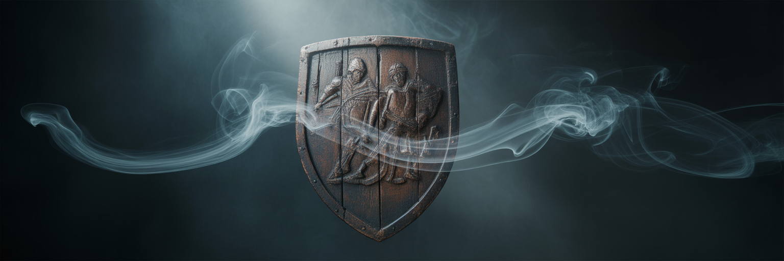 Metaphorical image of smoke bypassing a shield.