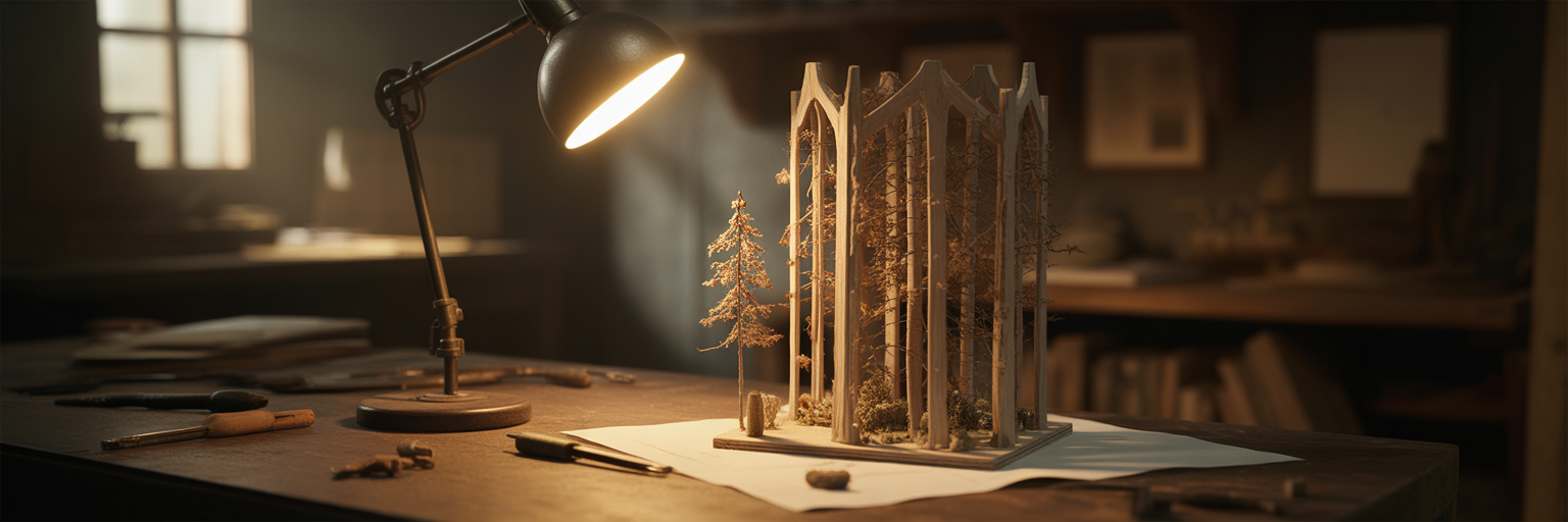 Metaphorical map of squirrel's food caches.