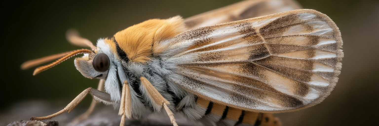 Metaphorical view of a tiger moth's tymbal organ.