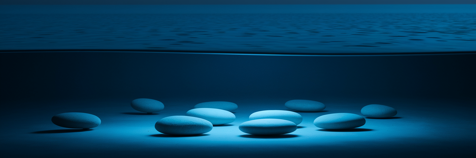 Metaphorische Darstellung von erholsamem Tiefschlaf