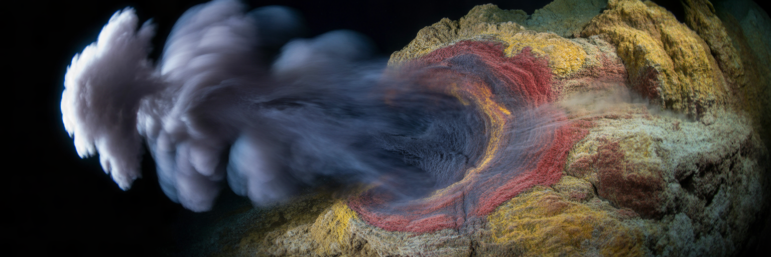 Microbial life on deep-sea hydrothermal vent
