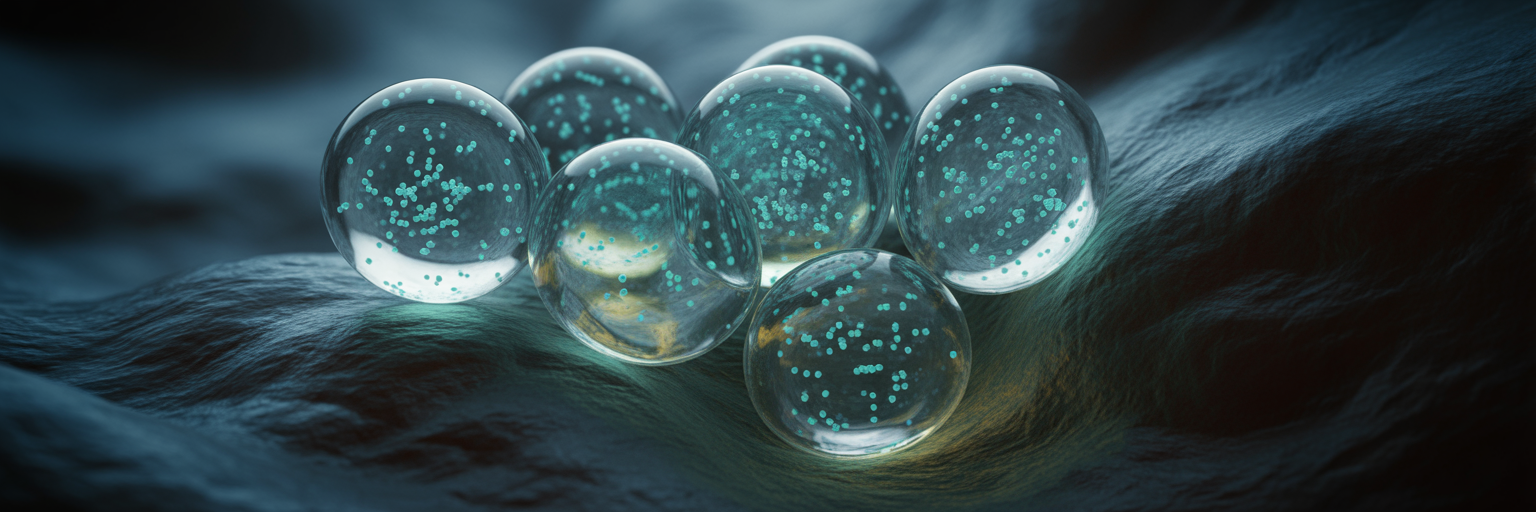 Microscopic view of Wolbachia in insect eggs