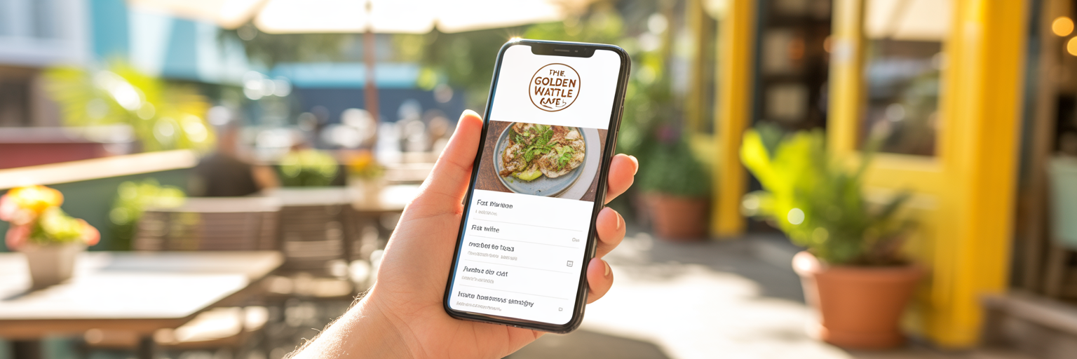 Mobile-friendly website design for a local business.