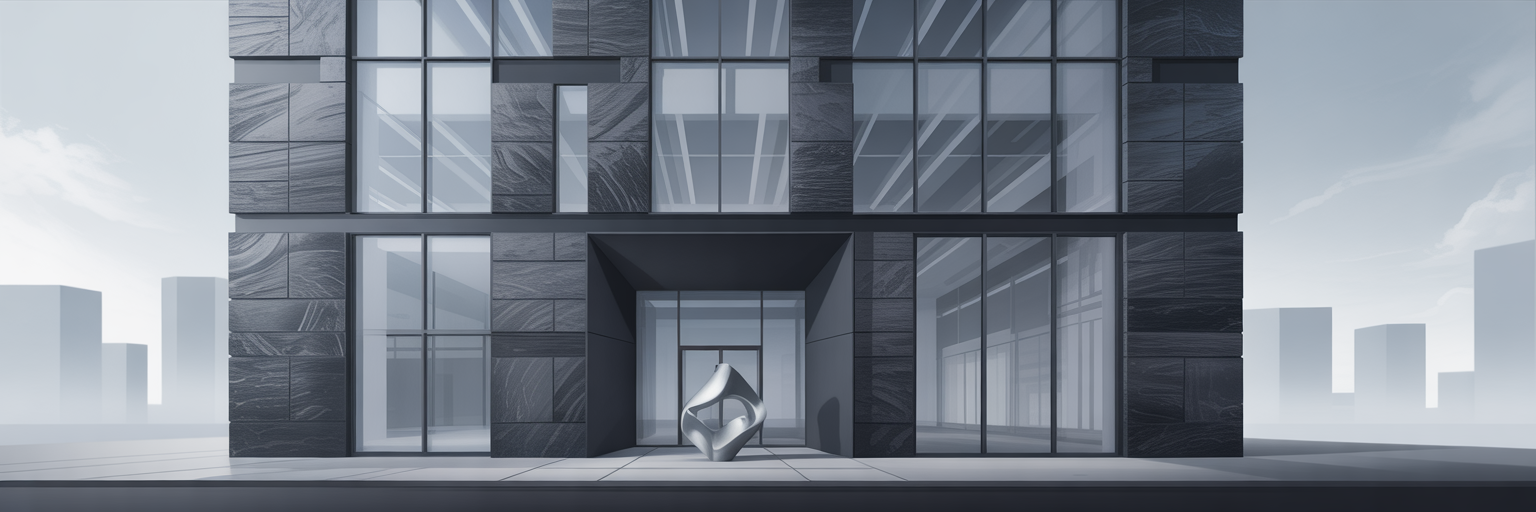 Modern architectural facade with clean lines