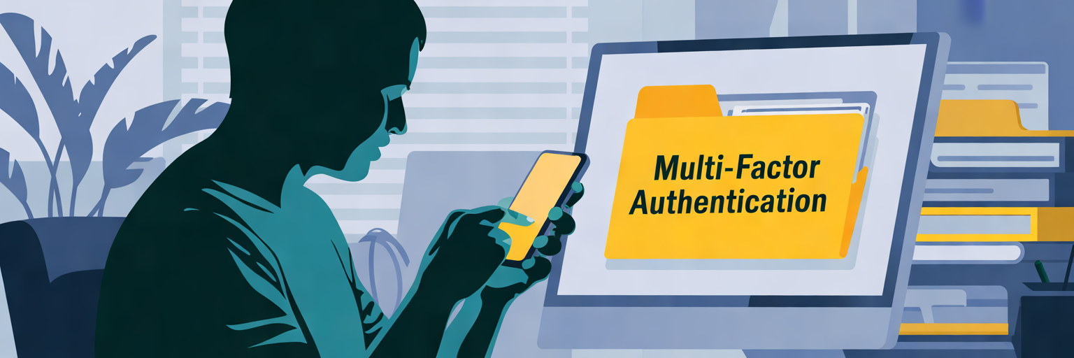 Multi-factor authentication for business files