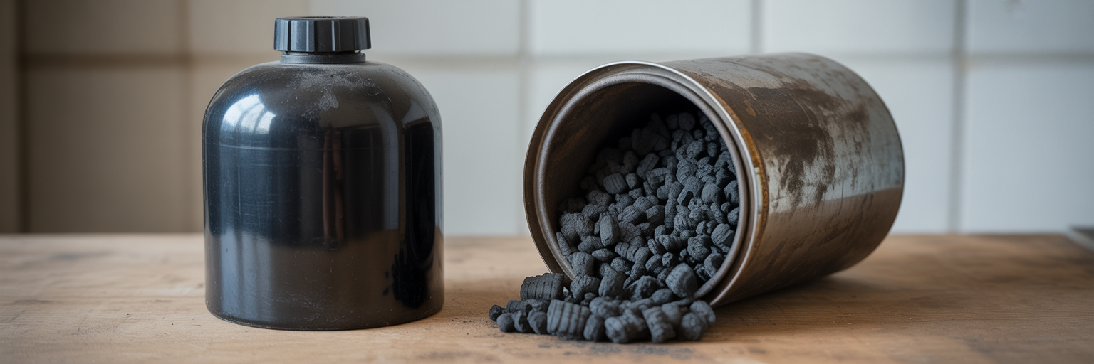 New vs old car charcoal canister