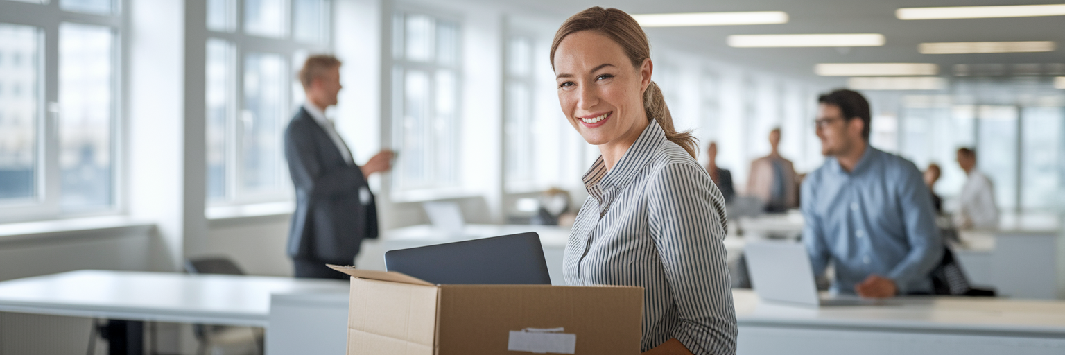 Nouvel employé souriant lors de son onboarding