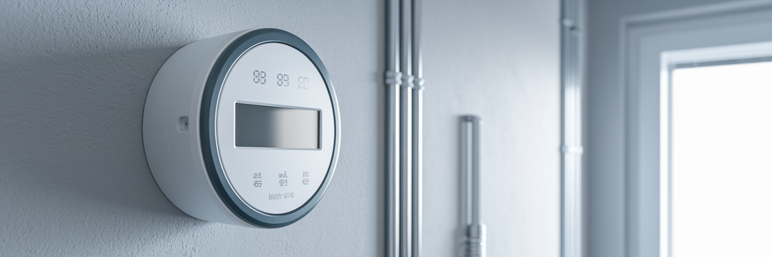 Nowoczesny licznik energii elektrycznej w domu.