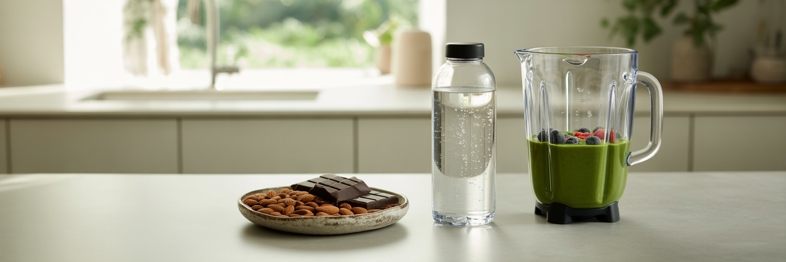 Nutritional components for at-home muscle recovery.