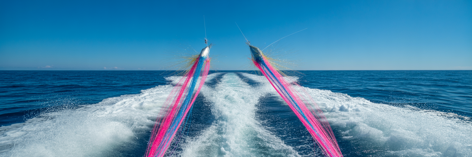 Offshore high-speed trolling spread