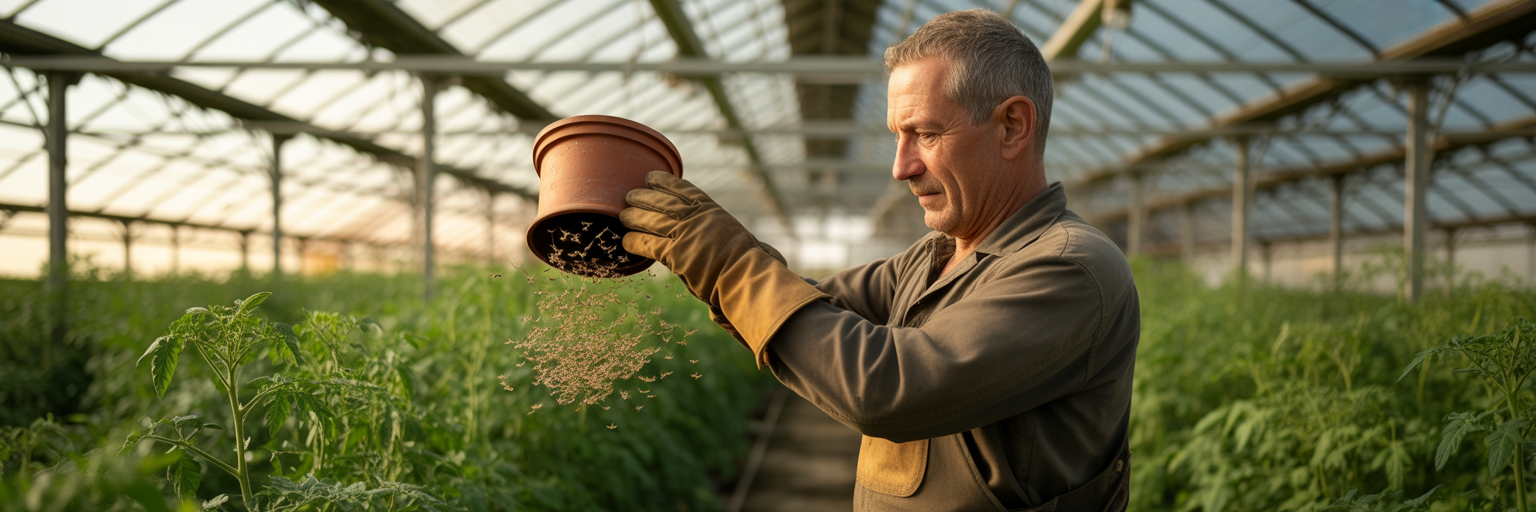 Parasitic wasps used for pest control.