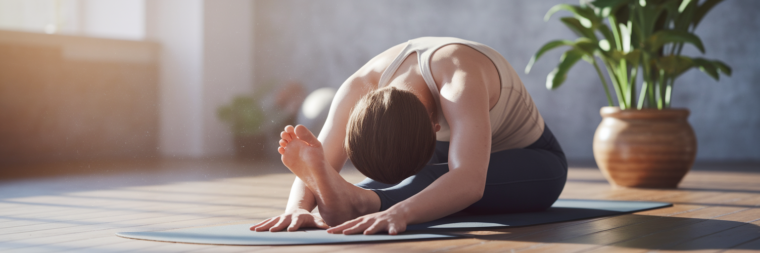 Person doing Cat-Cow yoga stretch