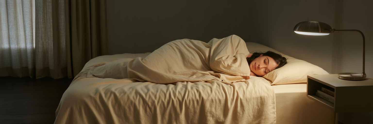 Person getting quality sleep for recovery.
