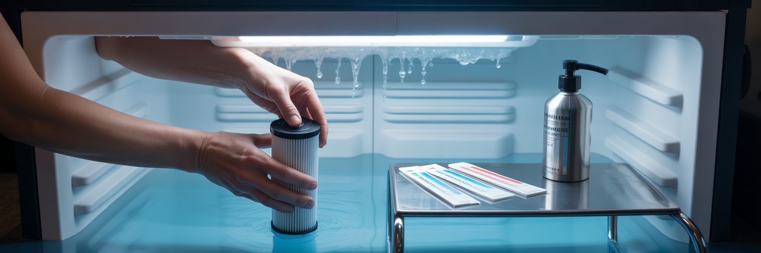 Person maintaining a home cold plunge.